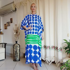 MAVİ BEYAZ MAKSİ VALE