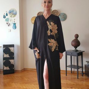 SİYAH GOLD PAYET GÖMLEK ELBİSE