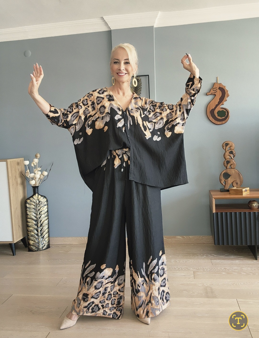 SİYAH LEOPAR AŞHİL TAKIM