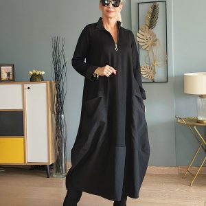 SİYAH PARAŞÜT ALARA ŞALVAR ELBİSE