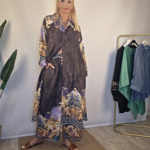 KAHVE AŞHİL FLOWER TAKIM