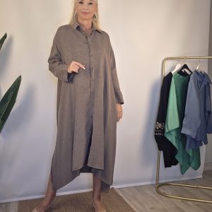 GRİ VUAL AŞHİL ELBİSE